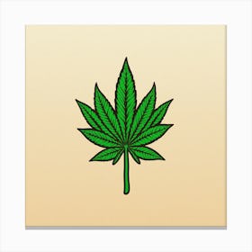 Marijuana Leaf 4 Canvas Print