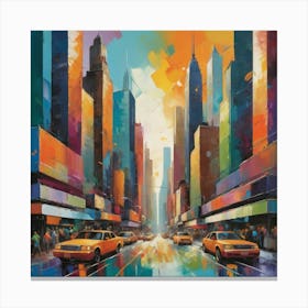 New York City art print 3 Canvas Print