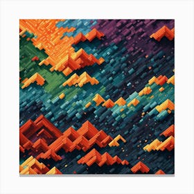 Pixel Art Canvas Print