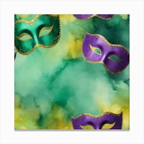 Mardi Gras Masks Canvas Print