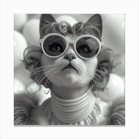 Cat in Style 2 Canvas Print