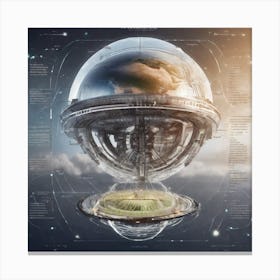 Earth In Space 45 Canvas Print