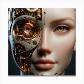 Face Of A Robot Canvas Print