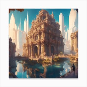 Sprawling Cityscape 8 Canvas Print