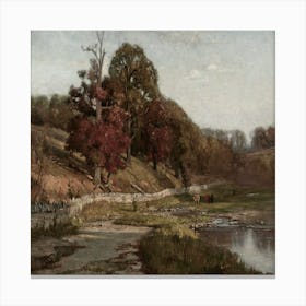 Riverside Scene Canvas Print