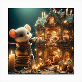 Mouse House Canvas Print