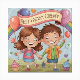 Best Friends Forever 1 Canvas Print