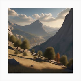 Mountain Range Canvas Print