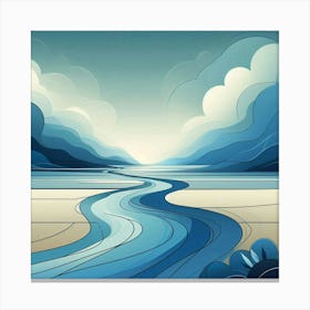 River In The Sky Canvas Print