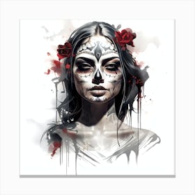 Day Of The Dead Girl 5 Canvas Print