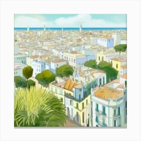 Spanish Cityscape Canvas Print