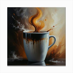 Coffee Pouring Canvas Print