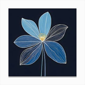 Blue Flower 3 Canvas Print