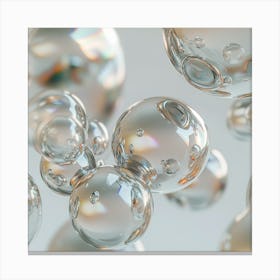 Water Bubbles Canvas Print