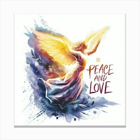 Peace And Love Canvas Print