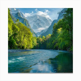 New Zealand River Canvas Print