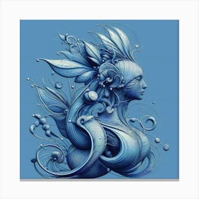 Blue Creator Canvas Print