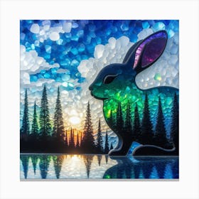 Rabbit In The Forest 3 Canvas Print