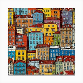 France Cityscape Canvas Print