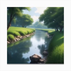 River In The Grass 26 Canvas Print