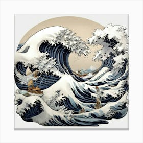 Great Wave Off Kan Canvas Print