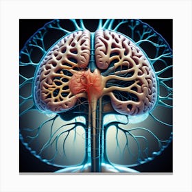 Human Brain 79 Canvas Print