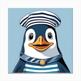 Penguin Sailor Canvas Print