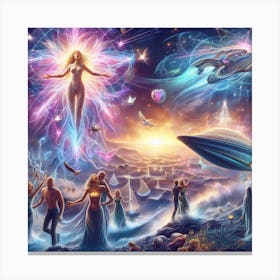Angels Of The Universe Canvas Print