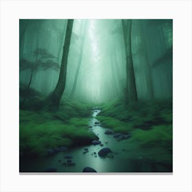 Forest In The Mist Canvas Print