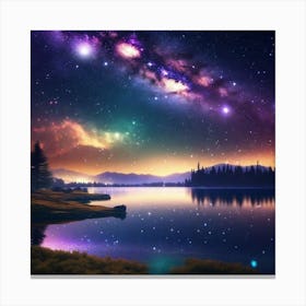 Starry Night Sky Canvas Print