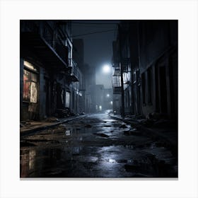 Dark Alley 1 Canvas Print