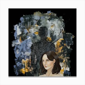 Woman In Black 1 Canvas Print