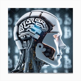 Portrait Of Artificial Intelligence Canvas Print