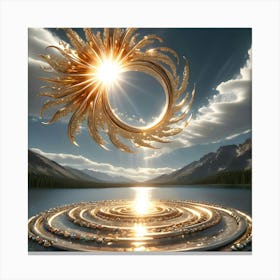 Golden Sun 12 Canvas Print