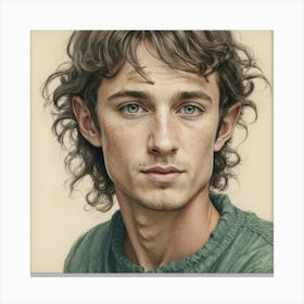 Portrait Of A Young Man 1 Canvas Print