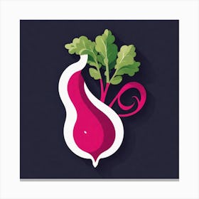 Beet logo 12 Canvas Print