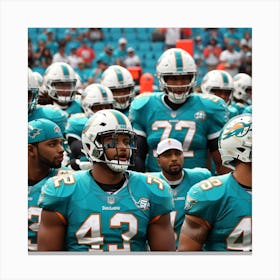 Dolphins In Uniform Canvas Print