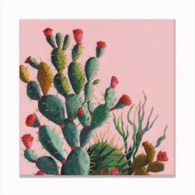 Cactus Print Canvas Print