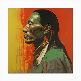 Native American Man Canvas Print