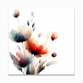 Watercolor Flowers 10 Canvas Print