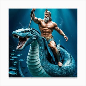 God Of The Sea Canvas Print