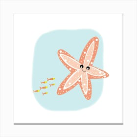 Smiling Star Fish  Canvas Print