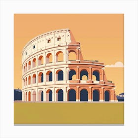 Colosseum in Rome 4 Canvas Print