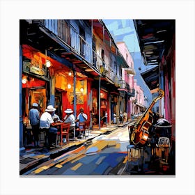 New Orleans Street Scene Canvas Print