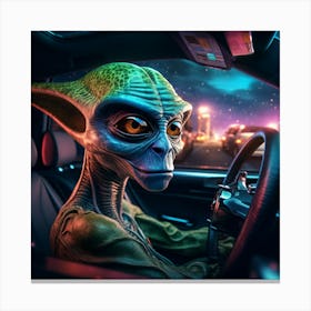 Alien Car 12 1 Canvas Print
