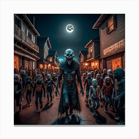 He who walks at night Canvas Print