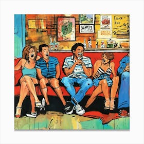 Slice Of Life Comedy Comic Art Painting (2) Canvas Print