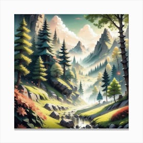 Landscape Painting 135 Canvas Print