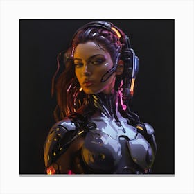 Futuristic Woman Canvas Print