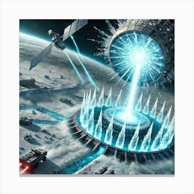 A Futuristic Sci Fi Depiction Of The Polaris Lance Canvas Print